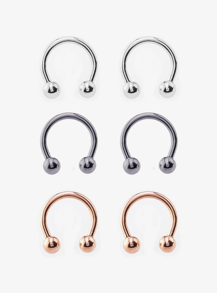 Steel Basic Metal Circular Barbell 6 Pack