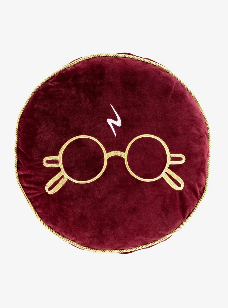 Hot Topic Harry Potter Glasses & Scar Round Pillow