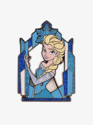 Disney Frozen Elsa Glitter Frame Enamel Pin - BoxLunch Exclusive