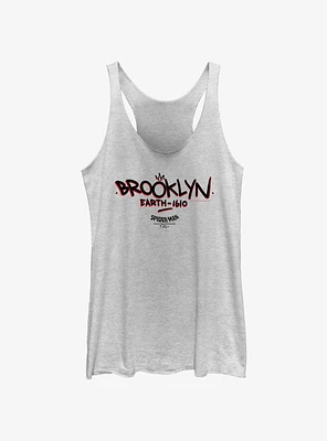 Spider-Man Brooklyn Earth 1610 Girls Raw Edge Tank Htr