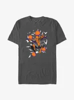 Marvel Spider-Man Spidey Webs Pumpkins and Bats Big & Tall T-Shirt