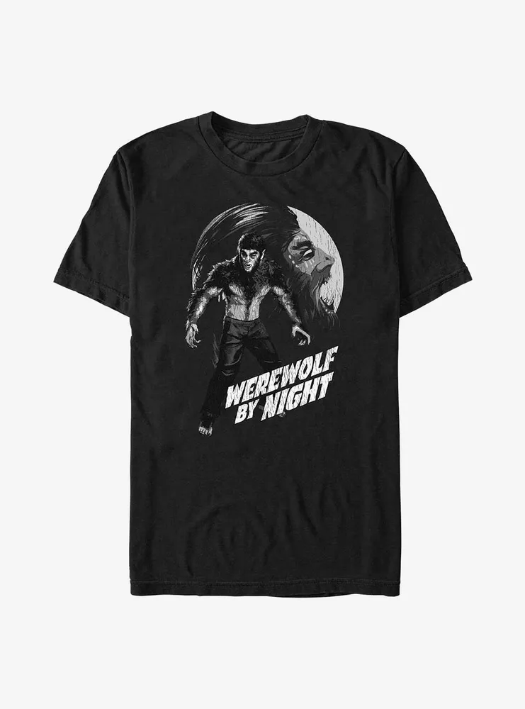Marvel Werewolf By Night Howling At Big & Tall T-Shirt