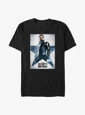 Marvel the Falcon and Winter Soldier Bucky Poster Big & Tall T-Shirt