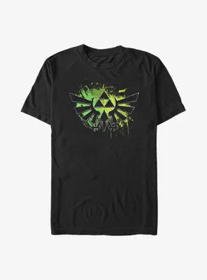 The Legend of Zelda Hyrule Splatter Logo Big & Tall T-Shirt