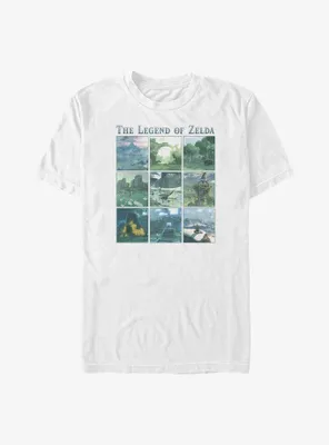 the Legend of Zelda Breath Wild Locations Big & Tall T-Shirt