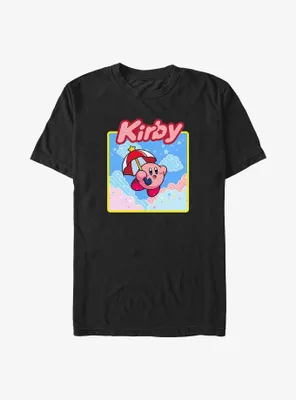 Kirby Starry Umbrella Big & Tall T-Shirt