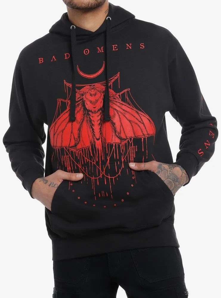 Bad Omens Red Moth Hoodie