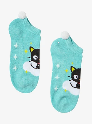 Chococat Stars Pom No-Show Socks