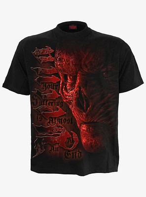 Stranger Things Vecna Suffer Front Print T-Shirt