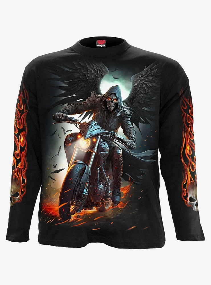 Spiral Night Rider Long Sleeve Shirt