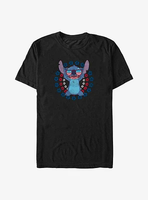Disney Lilo & Stitch Hibiscus Circles T-Shirt