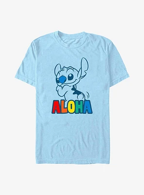 Disney Lilo & Stitch Aloha Rainbow T-Shirt