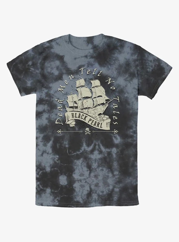 Disney Pirates Of The Caribbean Vintage Black Pearl Tie-Dye T-Shirt