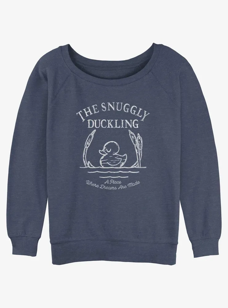 Disney Tangled Snuggly Duckling Womens Slouchy Sweatshirt