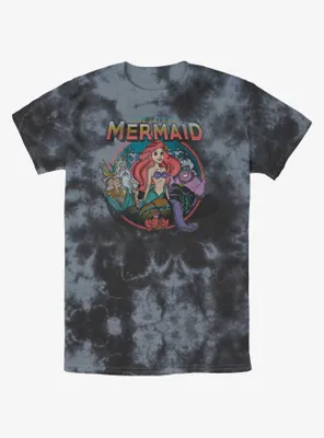 Disney The Little Mermaid Vintage Characters Tie-Dye T-Shirt
