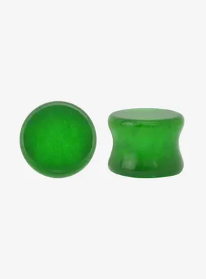 Stone Green Jade Plug 2 Pack