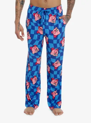 Kirby Blue Checkered Pajama Pants