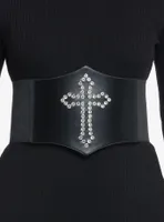 Cross Studded Corset Belt