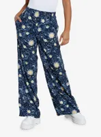 Cosmic Aura Starry Night Wide Leg Pants