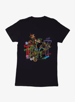 Teenage Mutant Ninja Turtles: Mayhem Grafitti Collage Womens T-Shirt