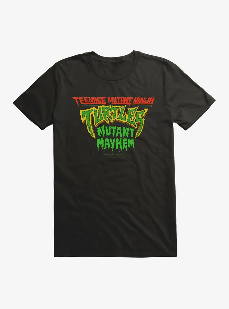 Teenage Mutant Ninja Turtles Press Start Men's Black T-shirt-Small