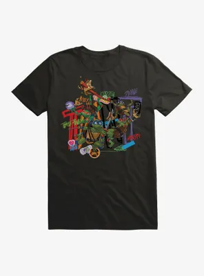Teenage Mutant Ninja Turtles: Mayhem Grafitti Collage T-Shirt