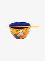 Naruto Orange Ramen Bowl With Chopsticks