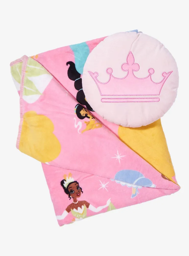 Disney Princess Throw Blanket & Pillow Set