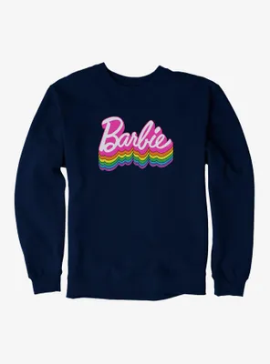 Barbie Ranbow Logo Stack Sweatshirt