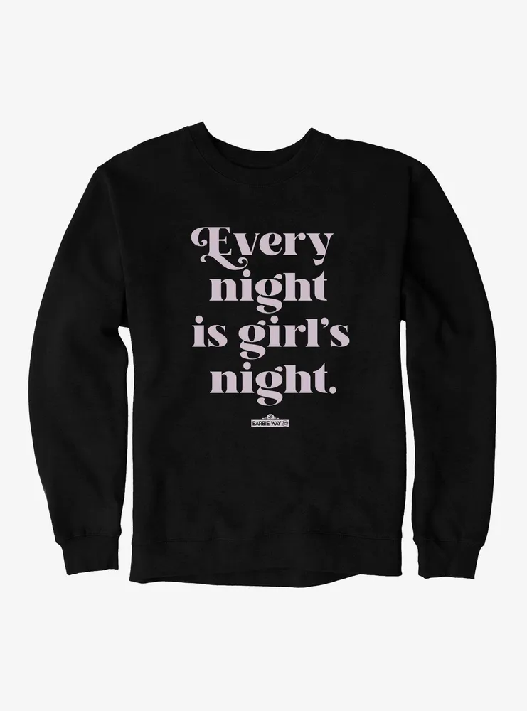 Boxlunch Barbie Girl's Night Sweatshirt