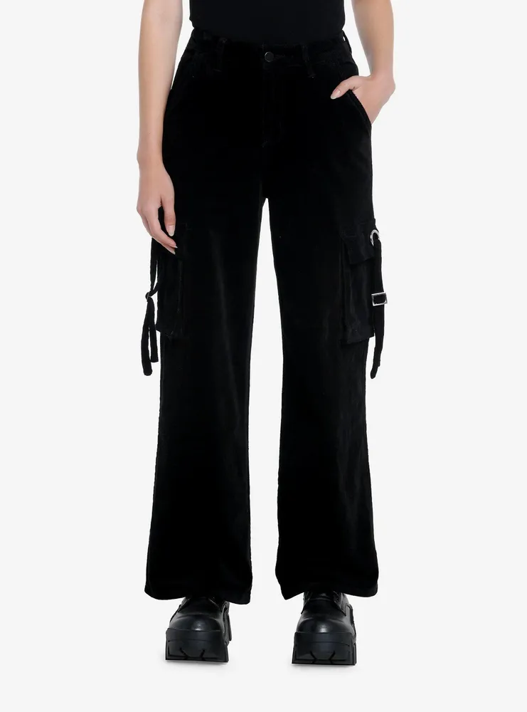 Hot Topic Black & White Contrast Stitch Suspender Carpenter Pants Plus