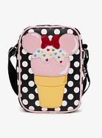 Disney Minnie Mouse Polka Dot Ice Cream Cone Crossbody Bag