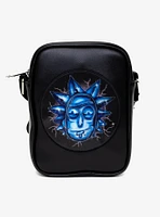 Rick And Morty Lenticular Face Expression Applique Crossbody Bag