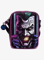 DC Comics Joker Jail Break And Batman Comic Book Poses Black Crossbody Bag