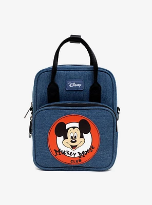 Disney Mickey Mouse Club Target Logo Denim Blue Crossbody Bag