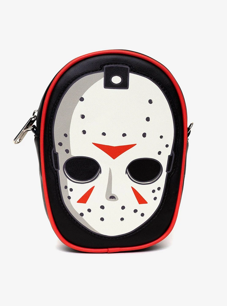 Friday The 13th Jason Hockey Mask Applique Crossbody Bag