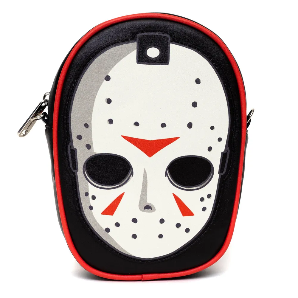 Friday The 13th Jason Hockey Mask Applique Crossbody Bag