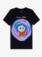 Coraline X Spooksieboo Tunnel Boyfriend Fit Girls T-Shirt
