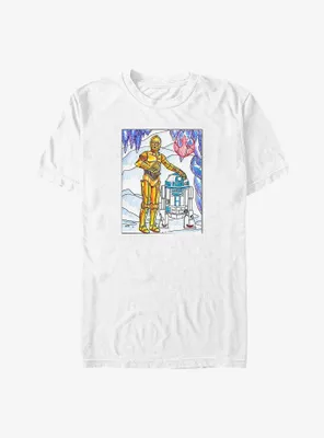 Star Wars C-3PO R2-D2 Drawing Big & Tall T-Shirt