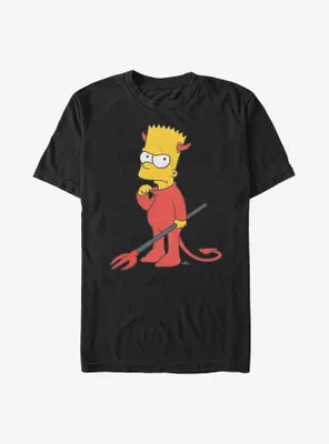 The Simpsons Devil Bart Big & Tall T-Shirt