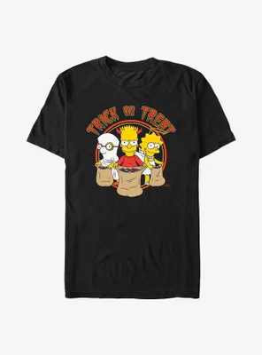 The Simpsons Trick Trio Milhouse Bart and Lisa Big & Tall T-Shirt