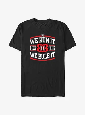 WWE Bella Twins We Run It Rule Big & Tall T-Shirt