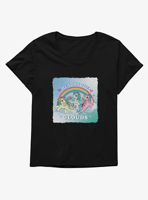 My Little Pony Head The Clouds Retro Womens T-Shirt Plus