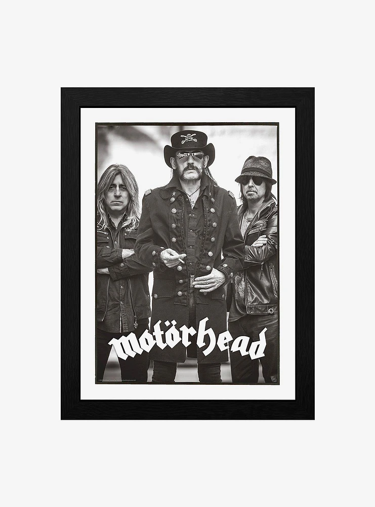 Motorhead Bad Magic Black & White Framed Print