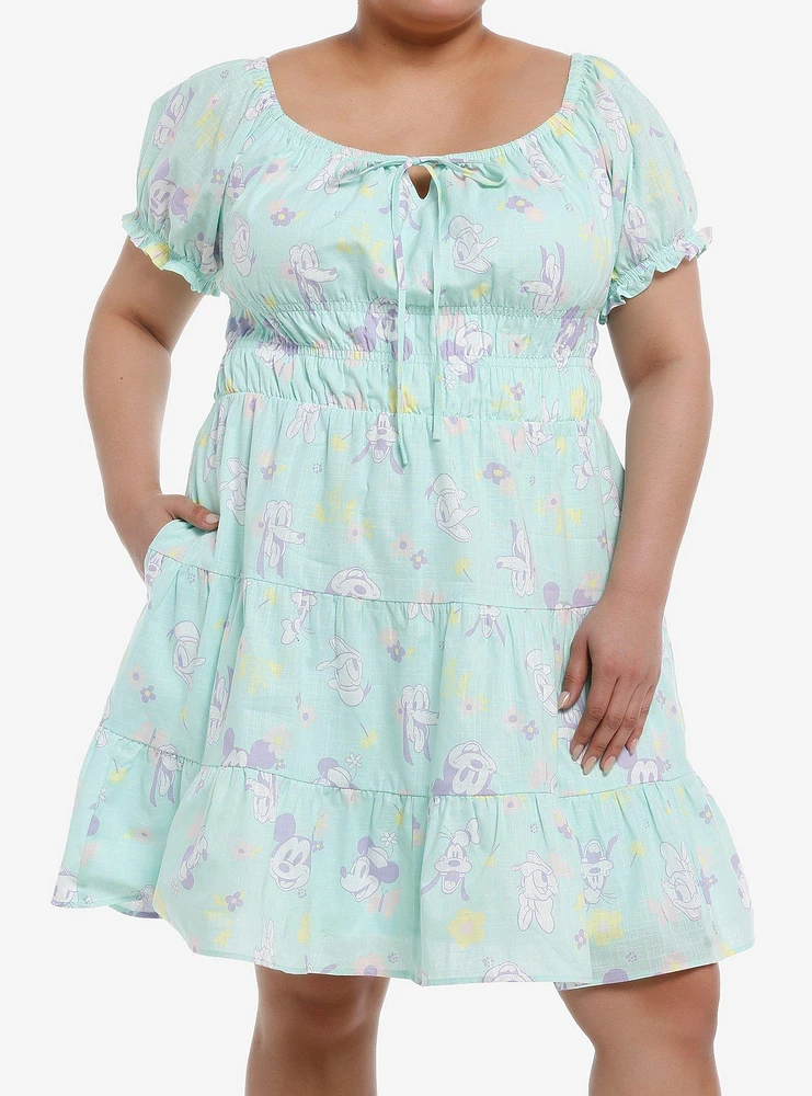 Her Universe Disney Mickey Mouse And Friends Pastel Spring Dress Plus