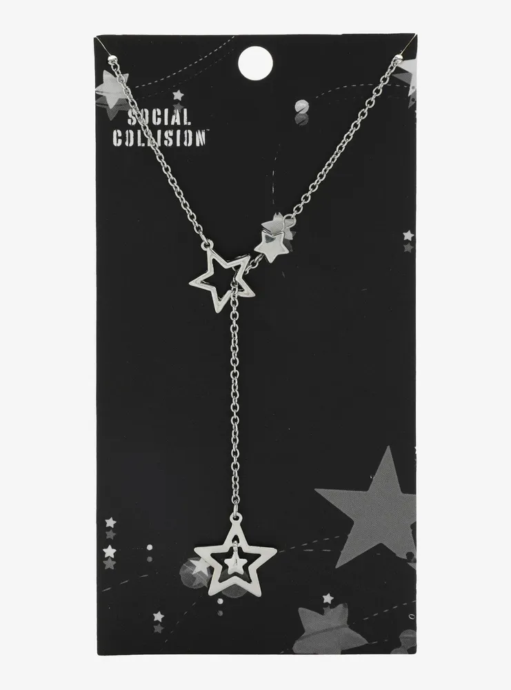 Social Collision Star Lariat Necklace