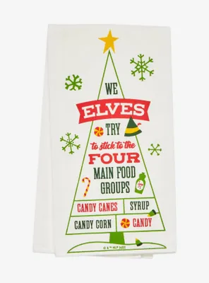 Elf Food Groups Kitchen Towel