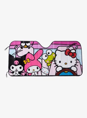 Sanrio Hello Kitty and Friends Driving Group Portrait Sunshade