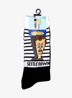 Beavis And Butt-Head Settle Down Crew Socks