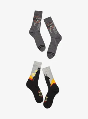 Star Wars The Book Of Boba Fett Duo Crew Sock 2 Pair